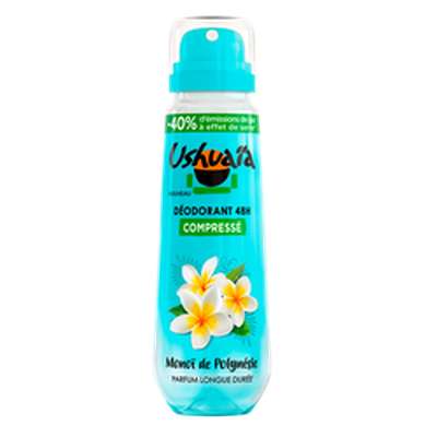 Déodorant compressé 48h Monoi, Ushuaia  (100 ml)