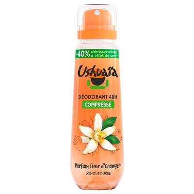 Déodorant compressé 48h Fleur d'oranger, Ushuaia  (100 ml)