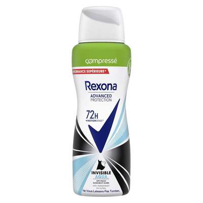 Déodorant compressé anti transpirant 72h, Rexona (100 ml)