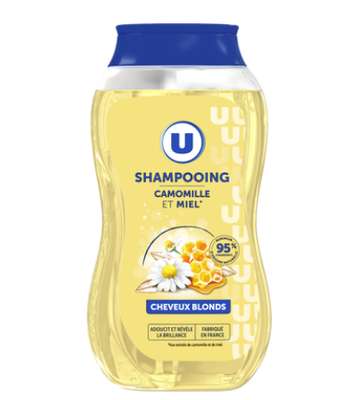Shampooing cheveux blonds camomille & miel, U (250 ml)