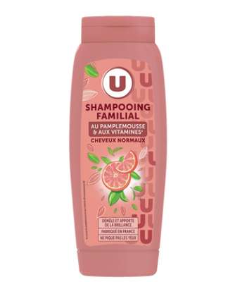 Shampooing cheveux normaux pamplemousse & vitamine, U (500 ml)