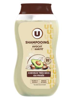 Shampooing cheveux très secs ou frisés karité & avocat, U (250 ml)