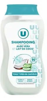 Shampooing tous types de cheveux lait de coco & aloe vera, U (250 ml)