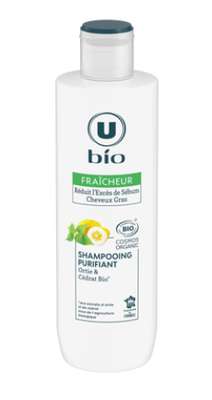 Shampooing purifiant cheveux gras ortie et cédrat, U (250 ml)