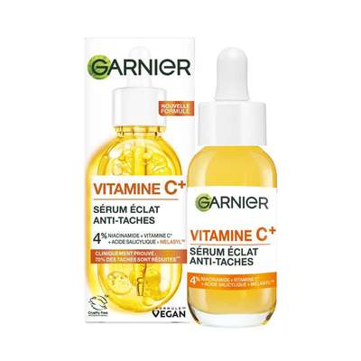 Sérum visage éclat anti-tâches vitamine c, Garnier (30 ml)