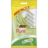 Rasoirs jetables 3 lames Pure Lady, Bic (x 8)
