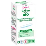 Tampons hypoallergéniques avec applicateur "super" BIO, Love & Green (x 14)