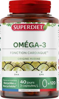 Oméga 3, Superdiet (120 capsules)