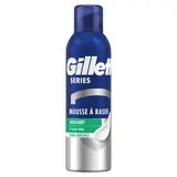 Mousse à raser séries pour peaux sensibles, Gillette (250 ml)