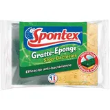 Gratte éponge efficacité anti-bactérienne, Spontex (x 2)