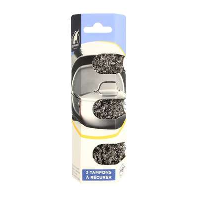 Lot de 3 Tampons inox, Elephant (x 3)