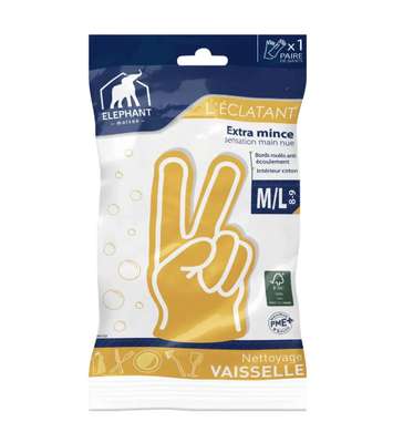 Gant de vaisselle L'Eclatant - taille M/L, Elephant