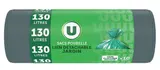 Sacs poubelle de jardin à lien détachable, U (10 x 130 l)