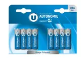 Piles autonomie LR6/AA, U (x8, 191g)