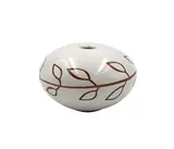 Poignée Cocotte Boule Céramique Polaire Feuilles Roses, Cookut
