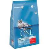 Croquettes pour chat adulte stérilisé au boeuf et au blé, Purina One (3 kg)