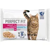 Sachet au poisson pour chat stérilisé, Perfect Fit (4 x 85 g)