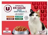 Emincés en gelée viandes pour chat, U (24 x 100 g)
