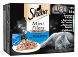 Sachet fraîcheur pour chat sélection au poisson, Sheba (12 x 85 g)