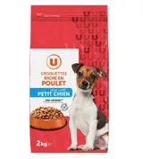 Croquettes riches en poulet pour petit chien, U (2 kg)