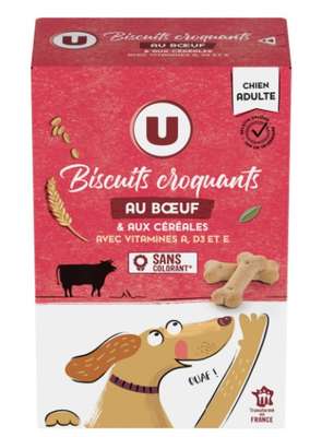 Biscuits croquants chien, U  (500 g)