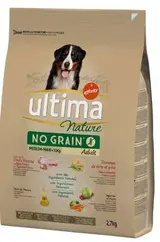Croquettes sans céréales pour chien médium et maxi à la dinde, Ultima (2,7 kgs)