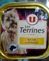 Terrines pour chiens au poulet, U (300 g)