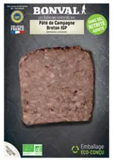 Pâté de campagne Breton IGP BIO, Bonval (150 g)