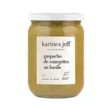 Gaspacho de courgettes et basilic BIO, Karine & Jeff (500 ml)