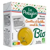 Velouté gourmand de carottes et lentilles Corail BIO, La Potagère (2 x 30 cl)