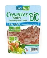 Crevettes cuites natures BIO, Bleu-Vert (100 g)