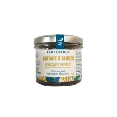Tartare d'algues wakamé citron (dulse, laitue de mer, wakamé ...) BIO, Marinoe (90 g)