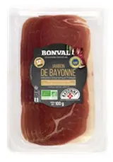 Jambon de Bayonne IGP 12 mois, Bonval (x 5, 100 g)