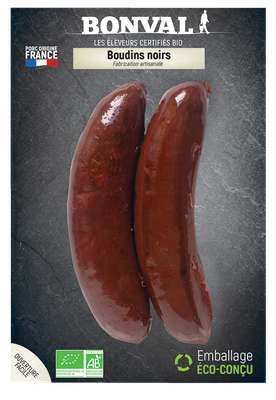 Boudin noir BIO, Bonval (x 2, 200 g)