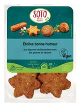 Etoiles bonne humeur légumes méditerranéens et fromage BIO, Soto (x 8, 250 g)