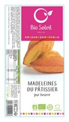 Madeleines 100% épeautre BIO, Bio Soleil (180 g)