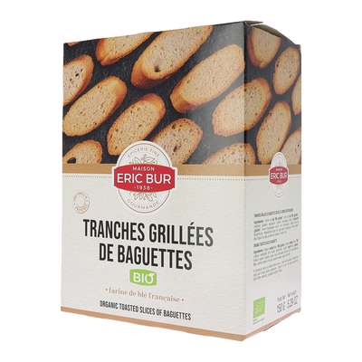 Tranches grillées de baguette BIO, Eric Bur (150 g)