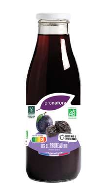 Jus de pruneau BIO, Pronatura Gamme Producteurs (75 cl)