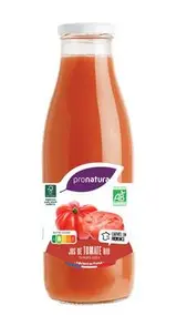 Jus de tomate BIO, Pronatura Gamme Producteurs (75 cl)