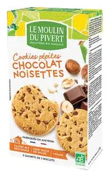 Cookies pépites BIO, Le Moulin du Pivert (175 g)
