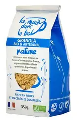 Céréales granola nature BIO, La Main dans le Bol (350 g)