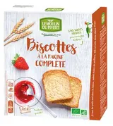 Biscottes à la farine complète BIO, Le Moulin du Pivert (270 g)