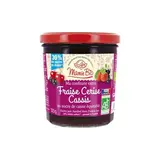 Confiture extra de fraise cerise et cassis BIO, Mamie Bio (320 g)