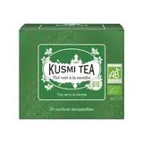 Thé vert à la menthe BIO - étui sachets mousseline, Kusmi Tea (x 20, 40 g)