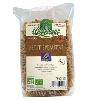 Torsades petit épeautre BIO, Lazzaretti (250 g)