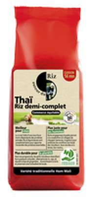 Riz Thaï 1/2 complet BIO, Autour du Riz (500 g)