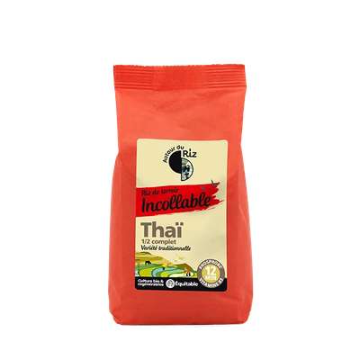 Riz Thaï 1/2 complet étuvé BIO, Autour du Riz (500 g)
