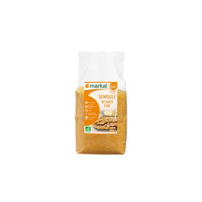 Semoule de maïs fine complète BIO, Markal (500  g)