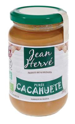 Purée de cacahuètes BIO, Jean Hervé (350 g)
