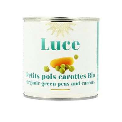 Petits pois carottes BIO, Luce (400 g)